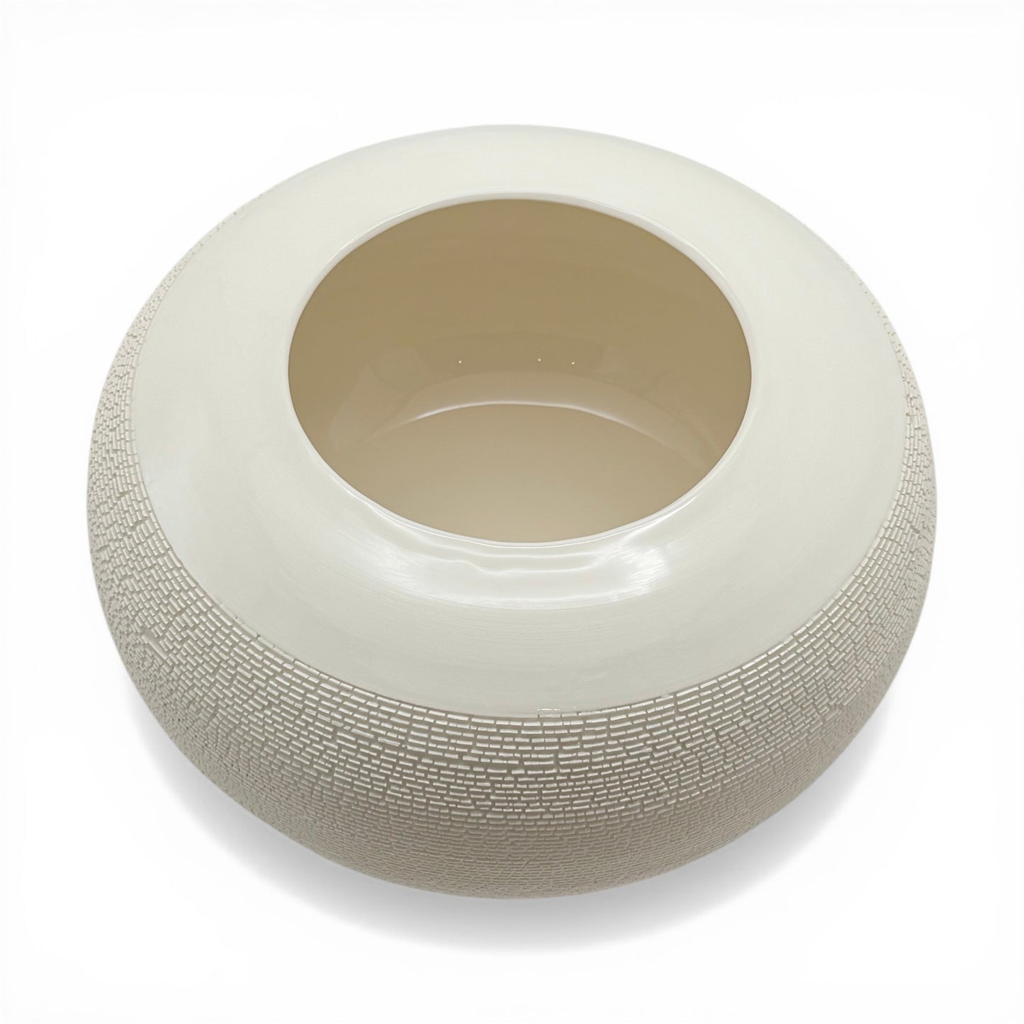 Round Porcelain Textured Vase