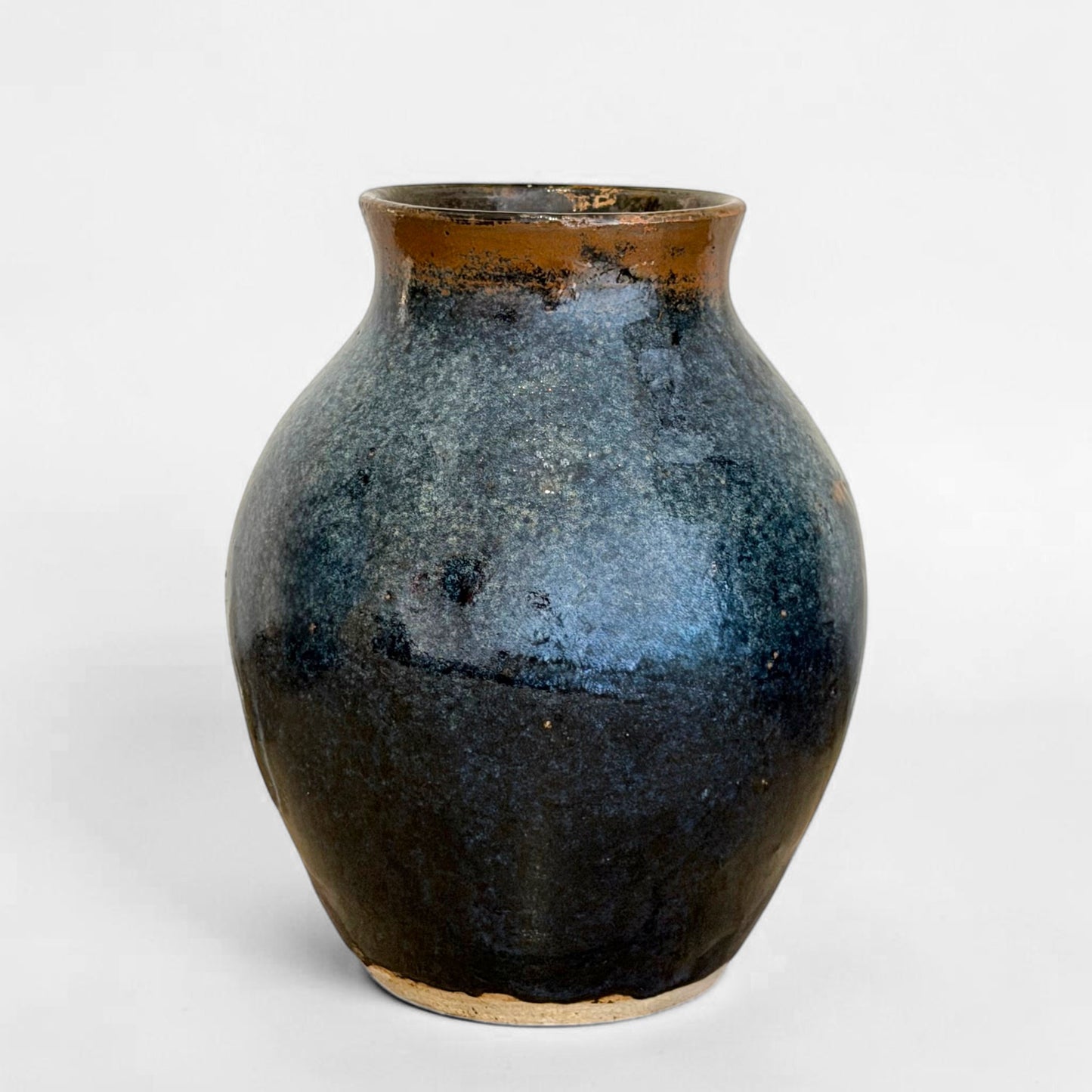 Vintage Blue Glaze Stonewrae Vase