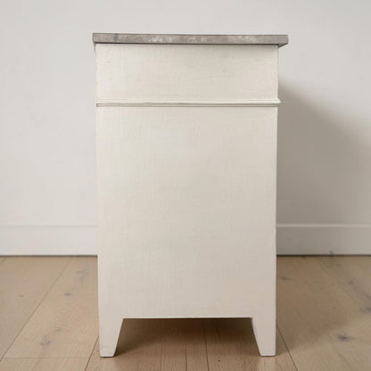 Belgian Four-Drawer Commode with Faux Stone Top, circa 1900