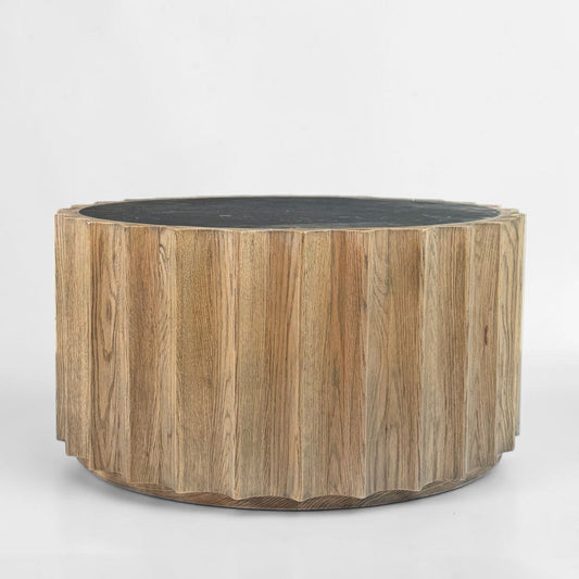 Circular Oak Table - Low
