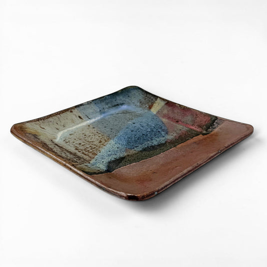 Contemporary Square Abstract Plate