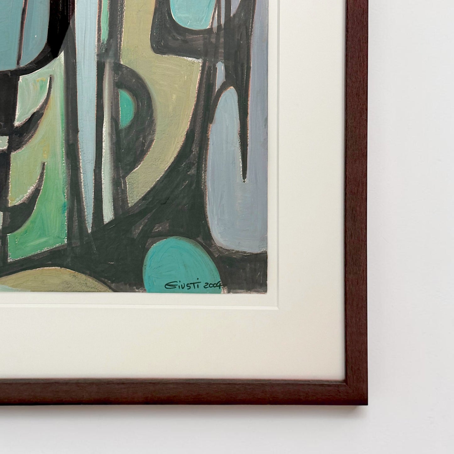 French Abstract Watercolor Painting by Frederique Giusti