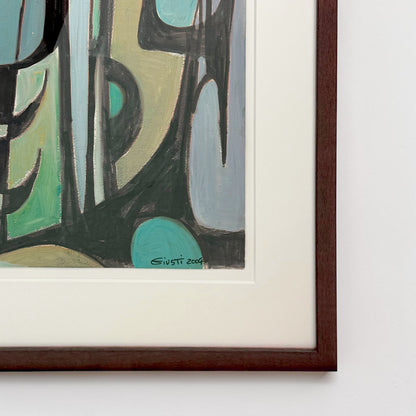 French Abstract Watercolor Painting by Frederique Giusti