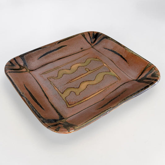 Handmade Abstract Bronze Dish