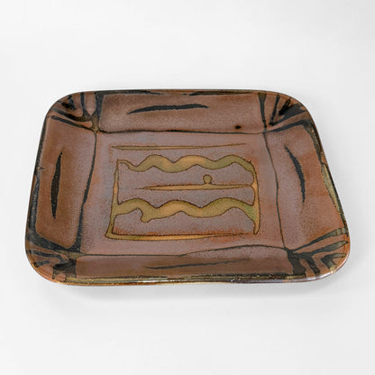 Handmade Abstract Bronze Dish