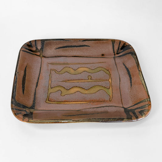 Handmade Abstract Bronze Dish