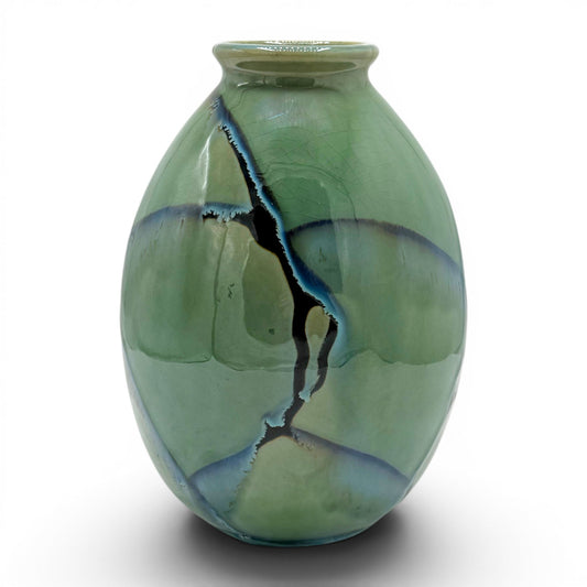 Handmade Green Glaze Vase