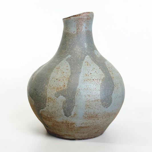 Blue-Gray Terra Cotta Vase