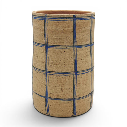Handmade Plaid Pattern Vase