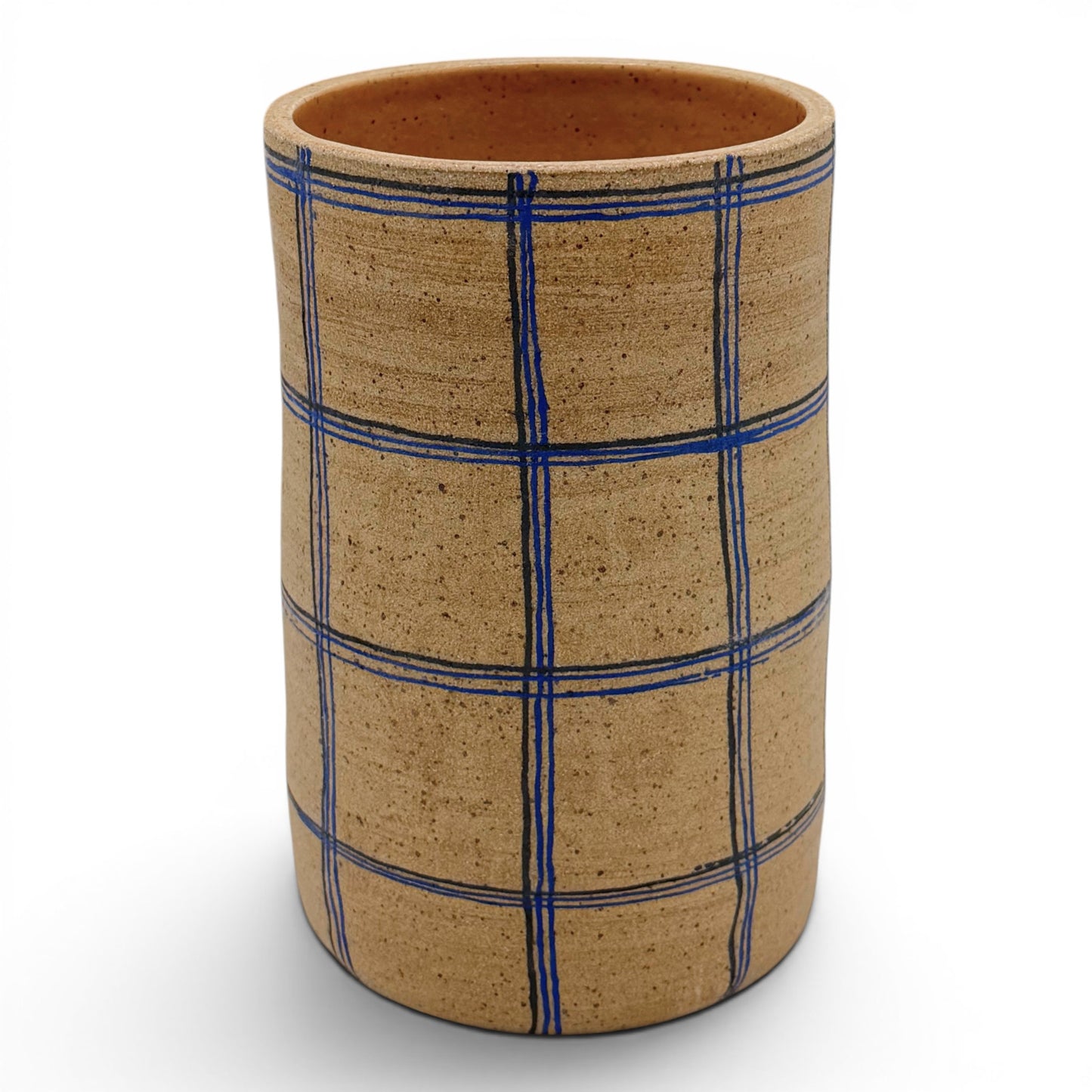 Handmade Plaid Pattern Vase