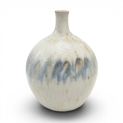 Handmade Drip Glazed Stoneware Vase