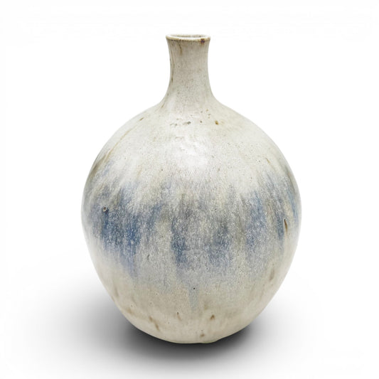 Handmade Drip Glazed Stoneware Vase
