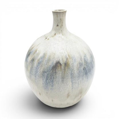 Handmade Drip Glazed Stoneware Vase
