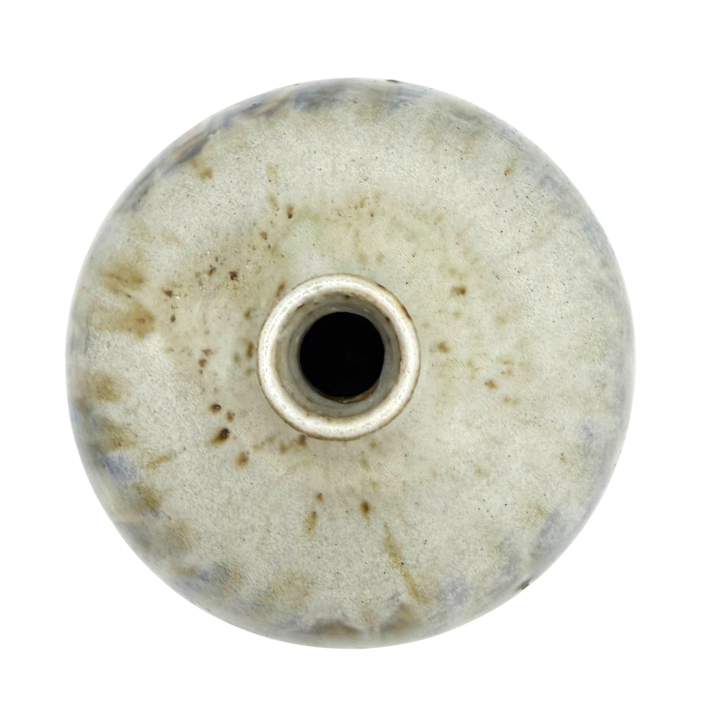 Handmade Drip Glazed Stoneware Vase