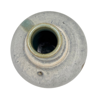 Handmade Drip Glazed Stoneware Vase