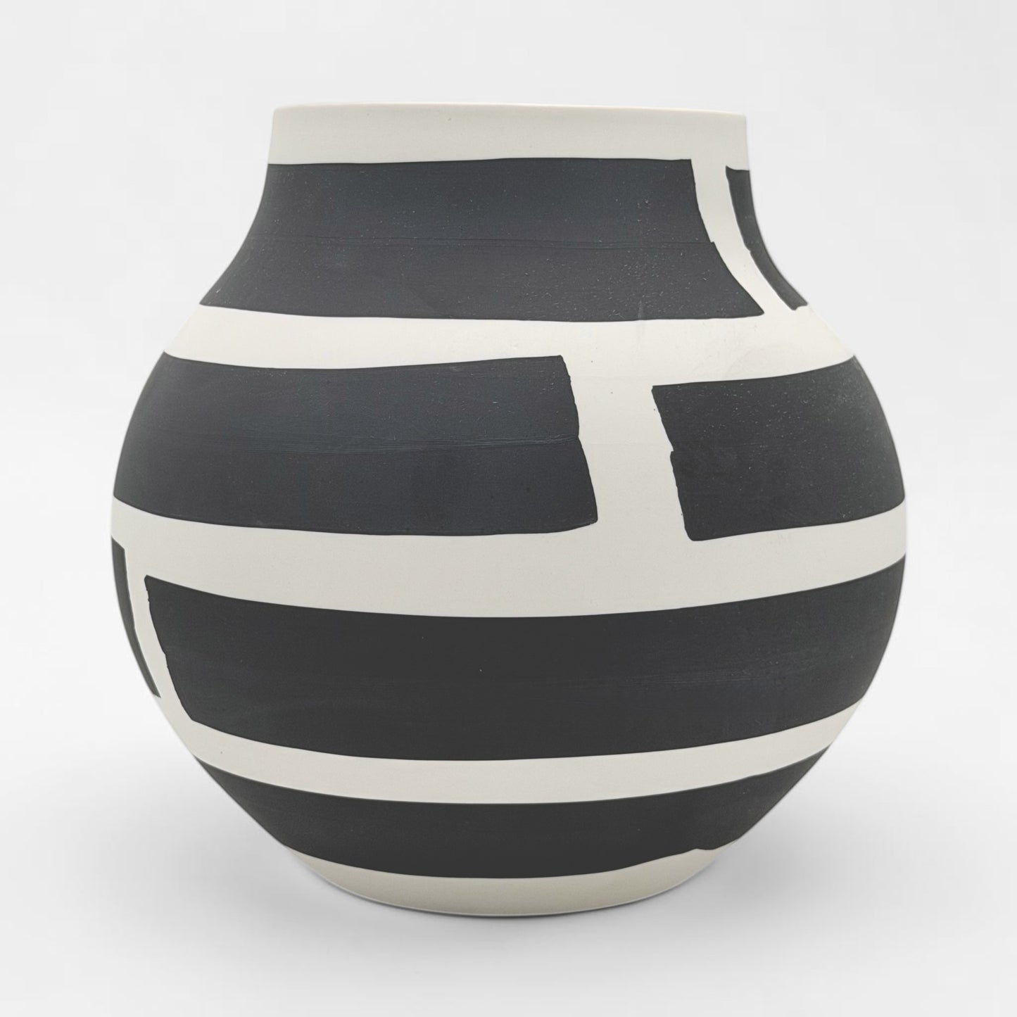 Black and White Porcelain Vase
