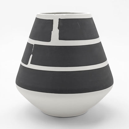 Black and White Porcelain Vase