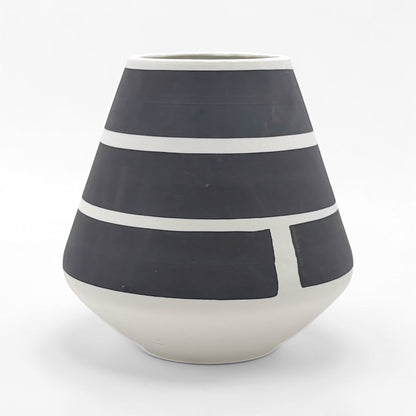 Black and White Porcelain Vase