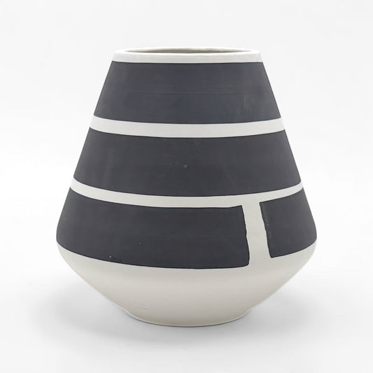 Black and White Porcelain Vase