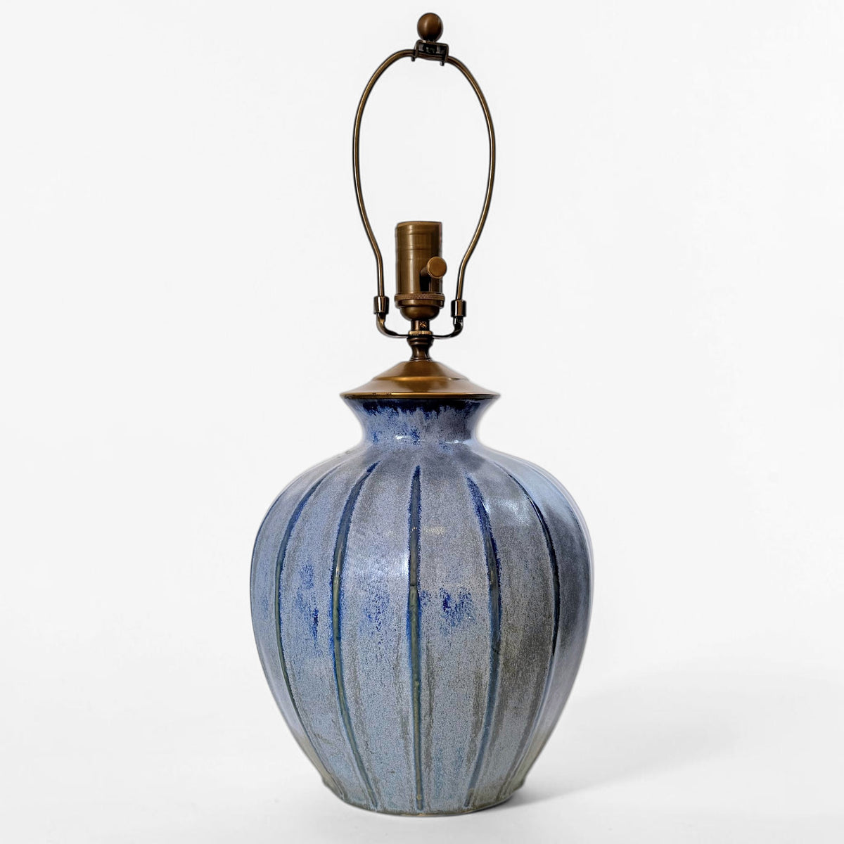 Large Blue Ceramic Table Lamp