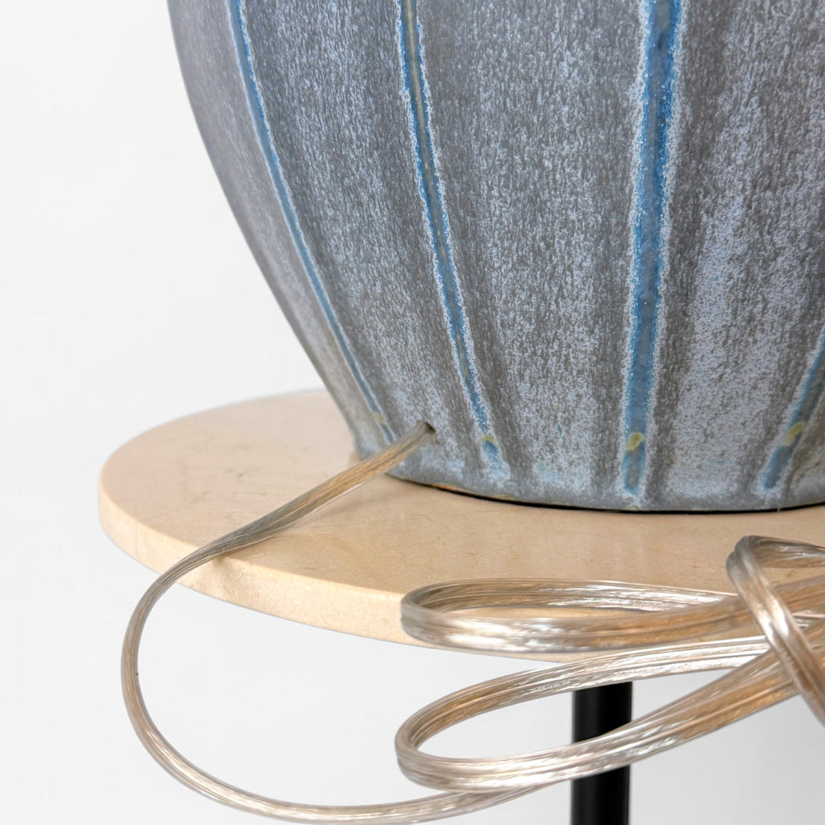 Large Blue Ceramic Table Lamp