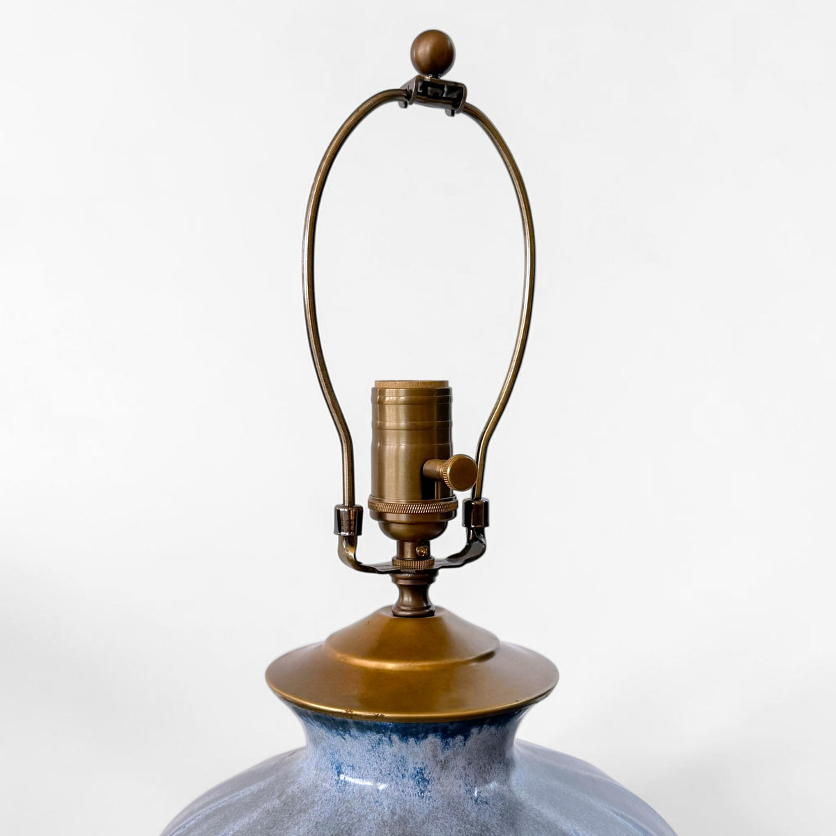 Large Blue Ceramic Table Lamp