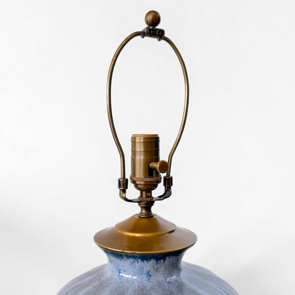 Large Blue Ceramic Table Lamp