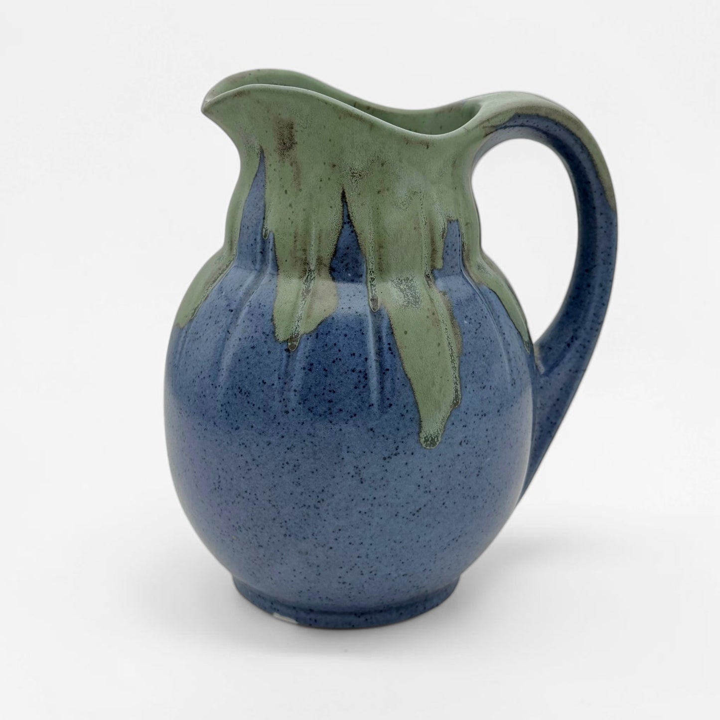 French Blue/Green Ceramic Pitcher
