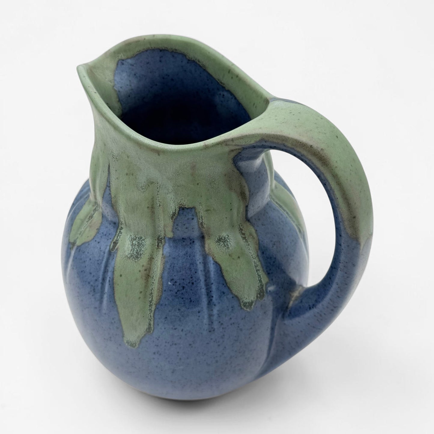French Blue/Green Ceramic Pitcher