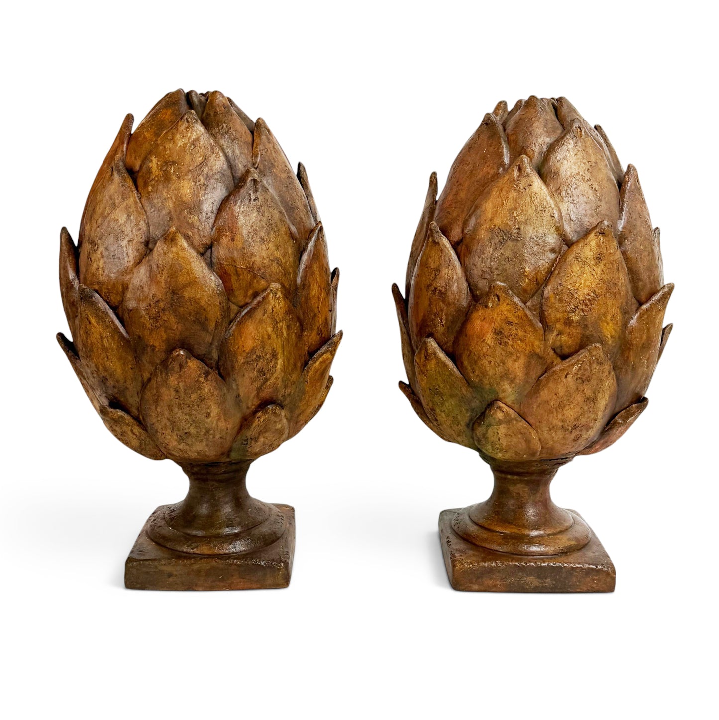 Pair of Large Rustic Artichokes, 1960s