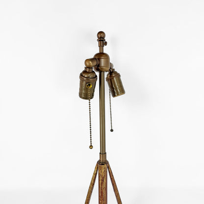Gilt Iron Arrow Form Standing Lamp