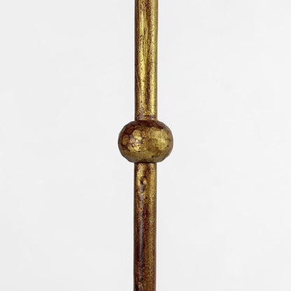 Mid Century Spanish Gilt Iron Standing Lamp