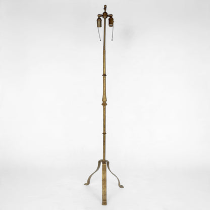 Spanish Gilt Iron Standing Lamp