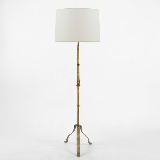 Spanish Gilt Iron Standing Lamp