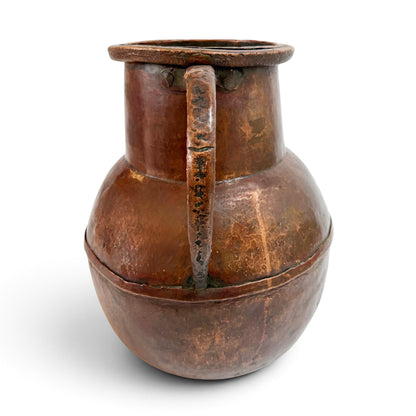 French Copper Pot with Side Handles, 19th Century