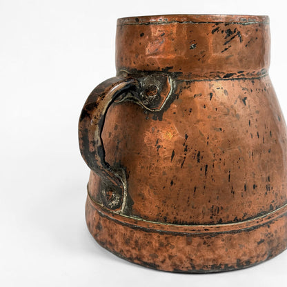 Antique French Copper Pot with Side Handles