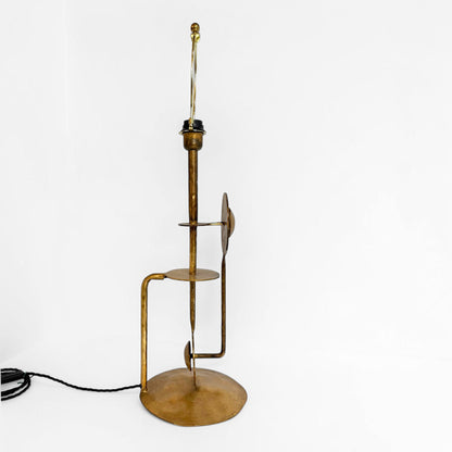 Pair of Sculptural Gilt Iron Table Lamps