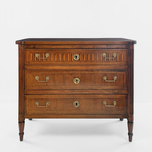 French Walnut Louis XVI Commode