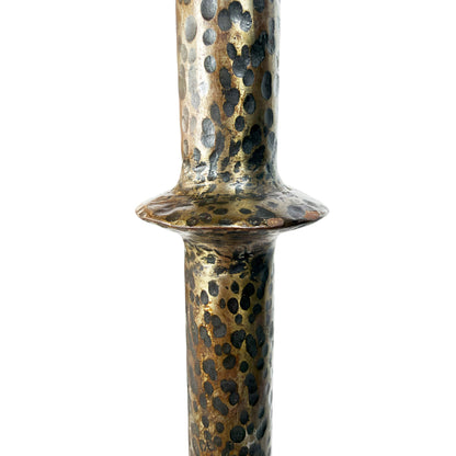 Spanish Textured Steel Standing Lamp, 1960s