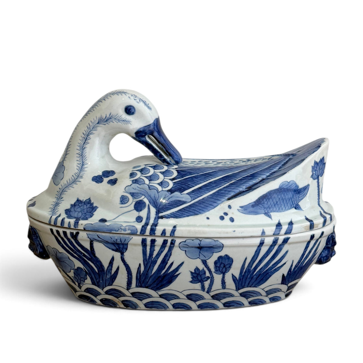 Antique Porcelain Duck Tureen