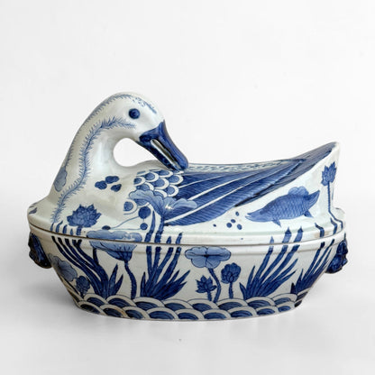 Antique Porcelain Duck Tureen
