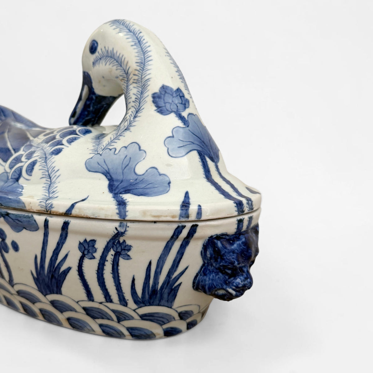 Antique Porcelain Duck Tureen