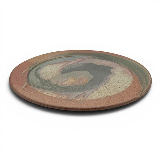 Abstract Handmade Terra Cotta Plate