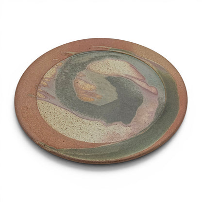 Abstract Handmade Terra Cotta Plate