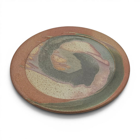 Abstract Handmade Terra Cotta Plate