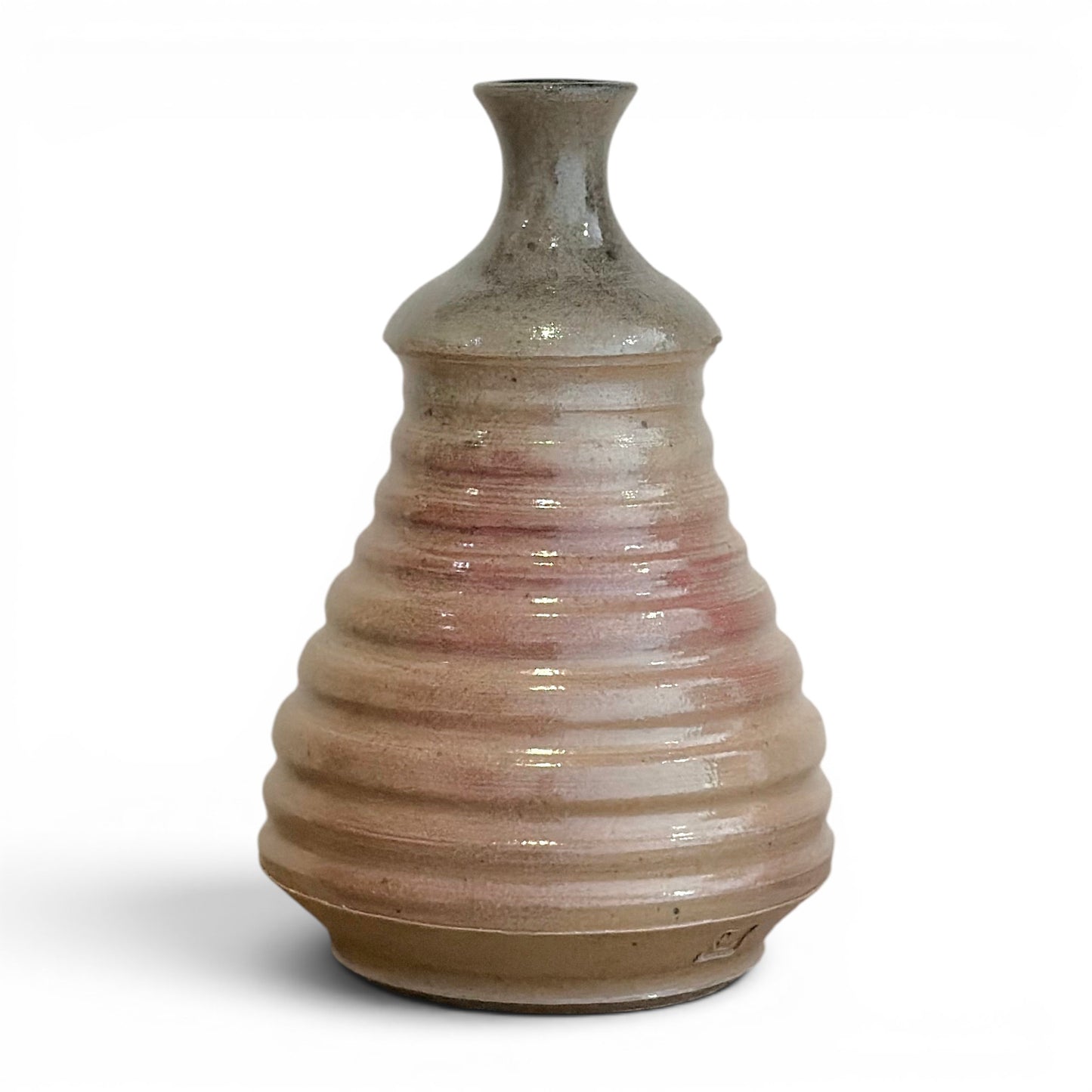 Handmade Beehive Form Stoneware Vase
