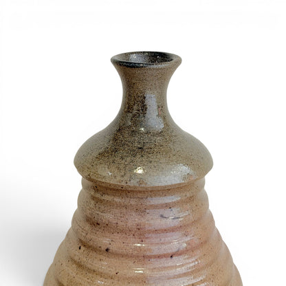Handmade Beehive Form Stoneware Vase