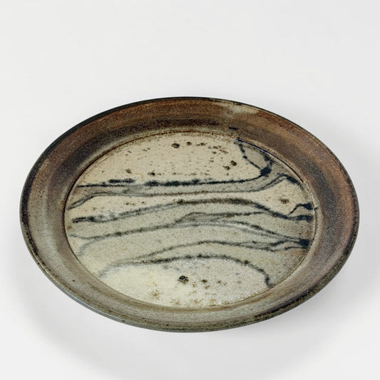 Handmade Stoneware Abstract Plate