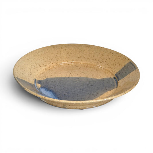 Speckled Brown & Blue Stoneware Dish