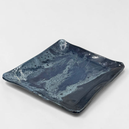 Handmade Ceramic Blue Platter